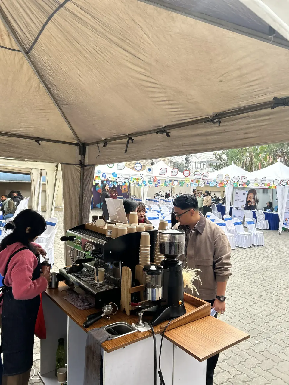 Coffee cart work